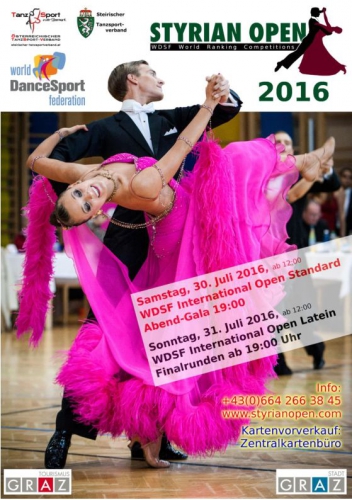 Styria Open 30. 31. Juli 2016 in Graz ATG-Allgemeiner Turnverein Graz Kastellfeldgasse 8, 8010 Graz